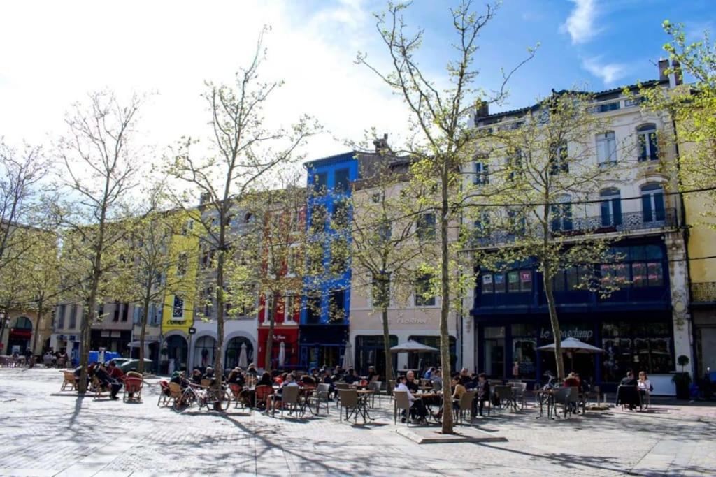 Bel appartement à Bastide St Louis Carcassonne Exterior foto
